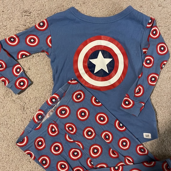 Gap Captain America Toddler PJ’s Set - Picture 2 of 9